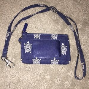 Vera Bradley Turtle Pattern Lanyard & ID Holder